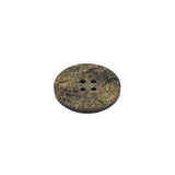 Black and Gold Glitter 4-Hole Plastic Button - 24L/15mm