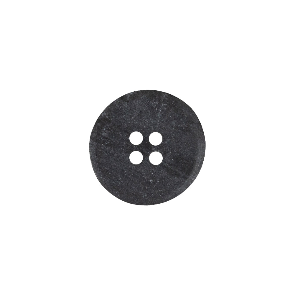 Black and Gold Glitter 4-Hole Plastic Button - 24L/15mm