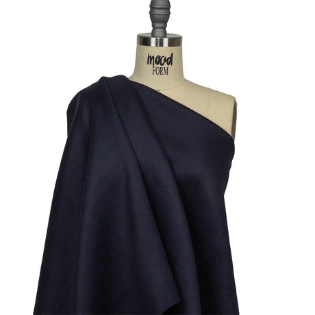 Night Sky Brushed Wool Double Cloth Coating
