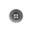 Gray and White Striated 4-Hole Plastic Button - 28L/18mm
