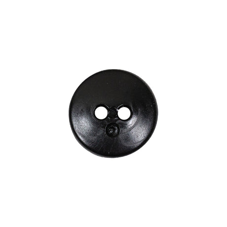 Cool Gray and Black Enamel-Look 2-Hole Plastic Dish Button - 24L/15mm