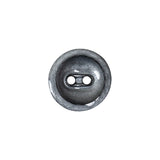 Cool Gray and Black Enamel-Look 2-Hole Plastic Dish Button - 24L/15mm