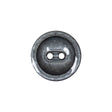 Cool Gray and Black Enamel-Look 2-Hole Plastic Dish Button - 30L/19mm
