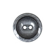 Cool Gray and Black Enamel-Look 2-Hole Plastic Dish Button - 36L/23mm