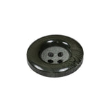 Dark Green Chunky Rolled Rim 4-Hole Plastic Button - 35L/22mm