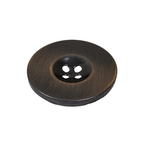Antique Brass Metal 4-Hole Button - 40L/25.5mm