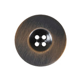 Antique Brass Metal 4-Hole Button - 40L/25.5mm