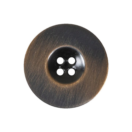 Antique Brass Metal 4-Hole Button - 40L/25.5mm
