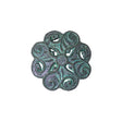 Italian Fairy Wing Floral Shank Back Button - 36L/23mm