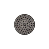 Italian Denim Geometric Shank Back Button - 28L/18mm