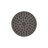 Italian Denim Geometric Shank Back Button - 36L/23mm