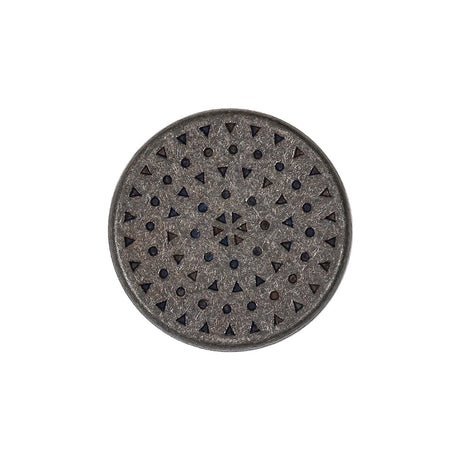 Italian Denim Geometric Shank Back Button - 36L/23mm