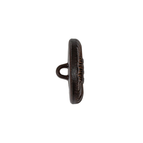 Warm Brown Raffia Knot Shank Back Plastic Button - 32L/20mm
