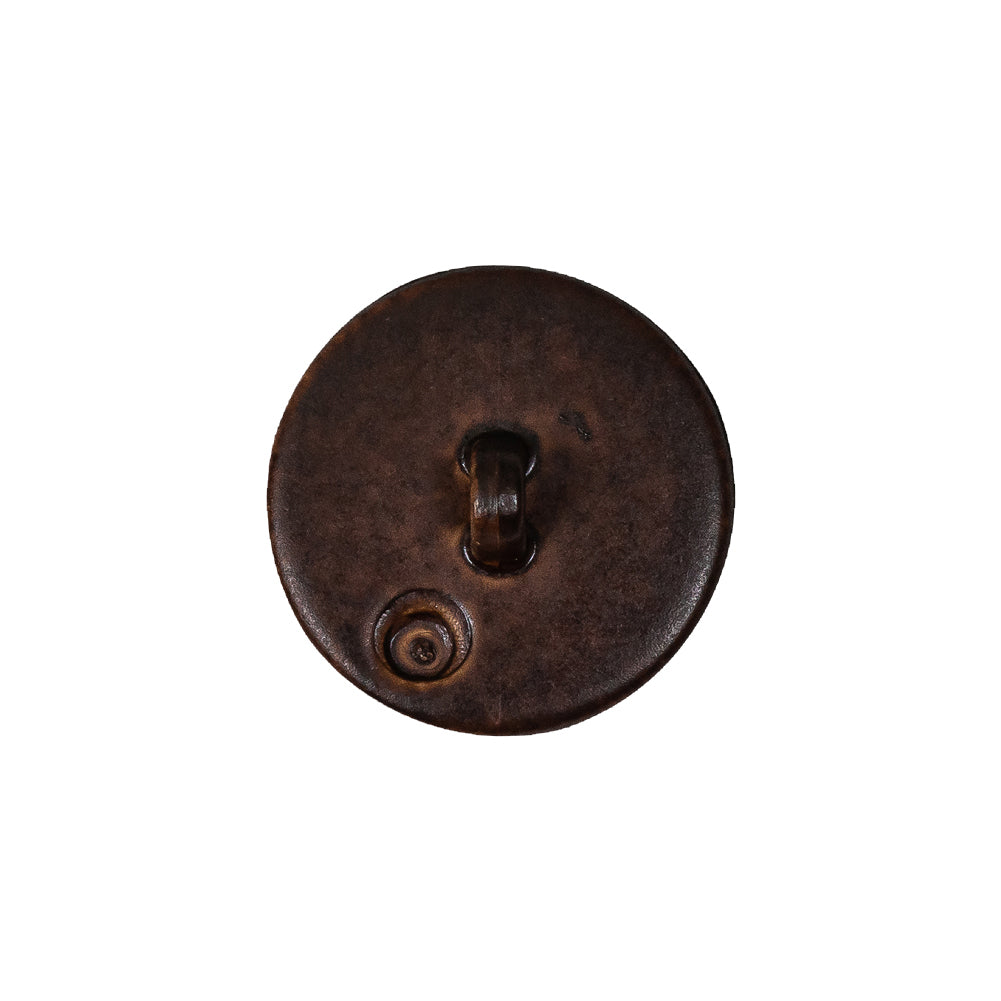 Warm Brown Raffia Knot Shank Back Plastic Button - 32L/20mm