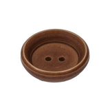 Clay Deep Well 2-Hole Plastic Button - 40L/25.5mm