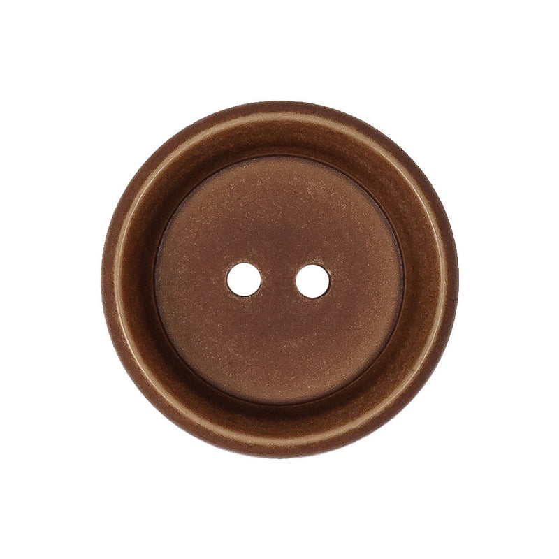 Clay Deep Well 2-Hole Plastic Button - 40L/25.5mm