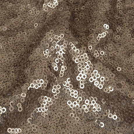 Mesh with Baby Sequins - Sand - Mariah Collection