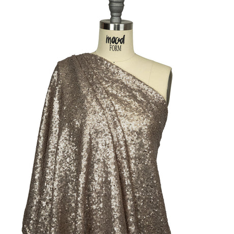 Mesh with Baby Sequins - Sand - Mariah Collection