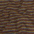 Italian Burnt Orange, Key Lime and Bright Blue Striped Boucle Wool Sweater Knit