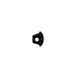 Black Faceted Shank Back Glass Button - 12L/7.5mm