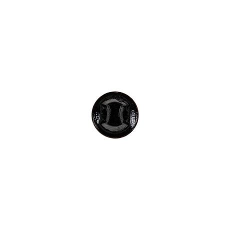 Black Faceted Shank Back Glass Button - 12L/7.5mm