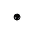 Black Faceted Shank Back Glass Button - 12L/7.5mm