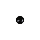 Black Faceted Shank Back Glass Button - 12L/7.5mm