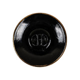Black and Gold Textured Swirls Glass Shank Back Button - 42L/27mm