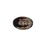 Black and Tan Mottled Rolled Rim 4-Hole Plastic Button - 30L/19mm