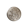 Silver Crest Shank Back Metal Button - 34L/21.5mm