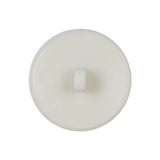 White Square Face Shank Black Plastic Button - 40L/25.5mm