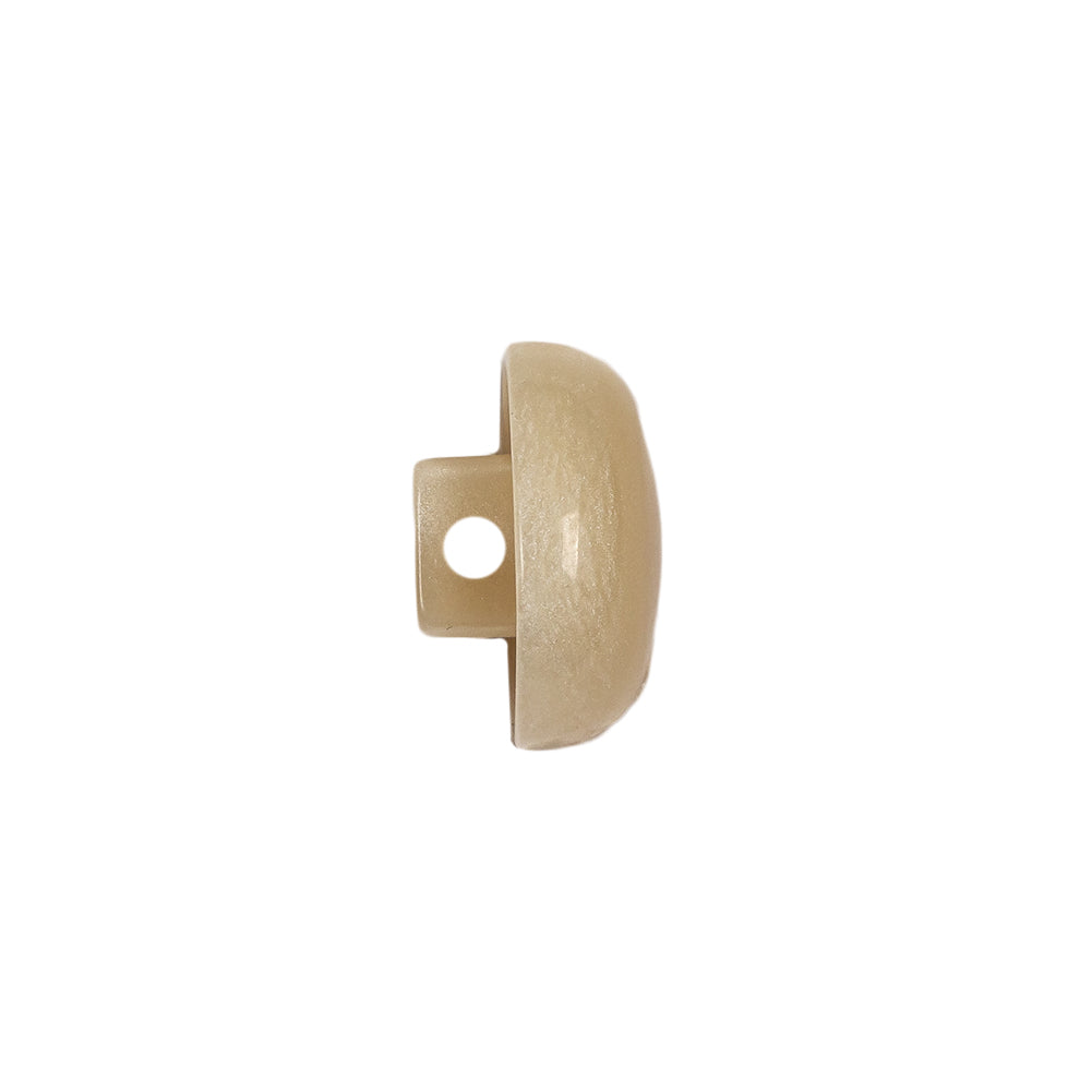 Lark and Brown Rice Swirl Half Dome Plastic Shank Back Button - 24L/15mm