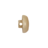 Lark and Brown Rice Swirl Half Dome Plastic Shank Back Button - 24L/15mm