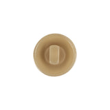 Lark and Brown Rice Swirl Half Dome Plastic Shank Back Button - 24L/15mm