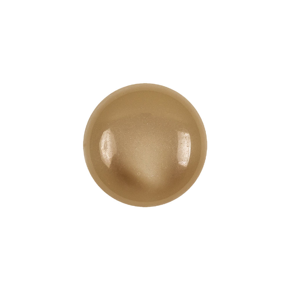 Lark and Brown Rice Swirl Half Dome Plastic Shank Back Button - 28L/18mm