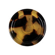 Golden Beige and Black Tortoiseshell Translucent Shank Back Plastic Button - 42L/27mm
