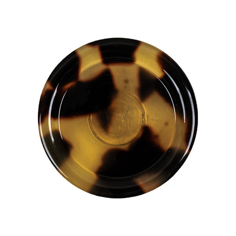 Golden Beige and Black Tortoiseshell Translucent Shank Back Plastic Button - 42L/27mm