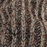 Black, Burgundy and Striped Yellow Chunky Sweater Knit