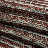 Tanager Turquoise, Rust Orange and Striped Mustard Chunky Sweater Knit