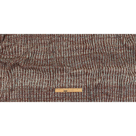 Tanager Turquoise, Rust Orange and Striped Mustard Chunky Sweater Knit