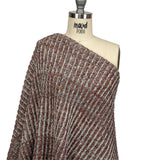 Tanager Turquoise, Rust Orange and Striped Mustard Chunky Sweater Knit