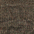 Red, Green and Striped Mustard Chunky Ribbed Blended Wool Sweater Knit