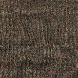 Red, Green and Striped Mustard Chunky Ribbed Blended Wool Sweater Knit