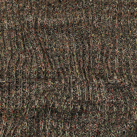 Red, Green and Striped Mustard Chunky Ribbed Blended Wool Sweater Knit