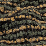 Yellow Beige, Tea and Coffee Striped Boucle Chunky Wool Sweater Knit
