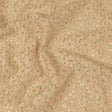 Metallic Gold and Beige Floral Corded Lace