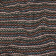 Italian Port Royale, Taupe and Blue Striped Chunky Blended Wool Sweater Knit