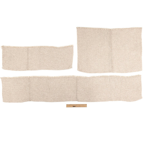 Alta Stone Chunky 2x2 Rib Knit Sweater Trim Bundle - 3pc