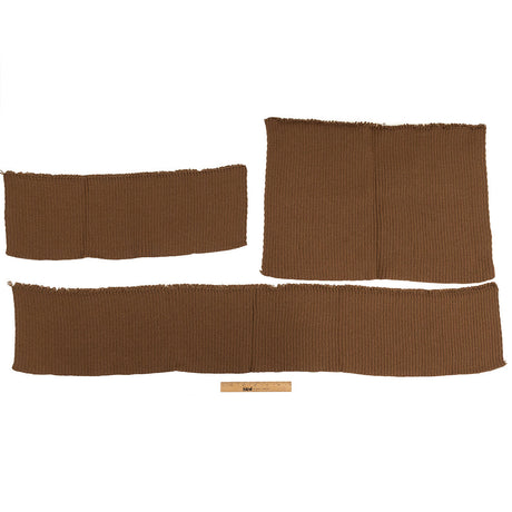 Alta Caramel Chunky 2x2 Rib Knit Sweater Trim Bundle - 3pc