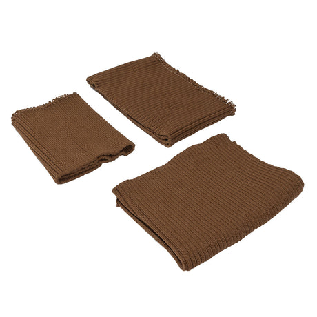 Alta Caramel Chunky 2x2 Rib Knit Sweater Trim Bundle - 3pc